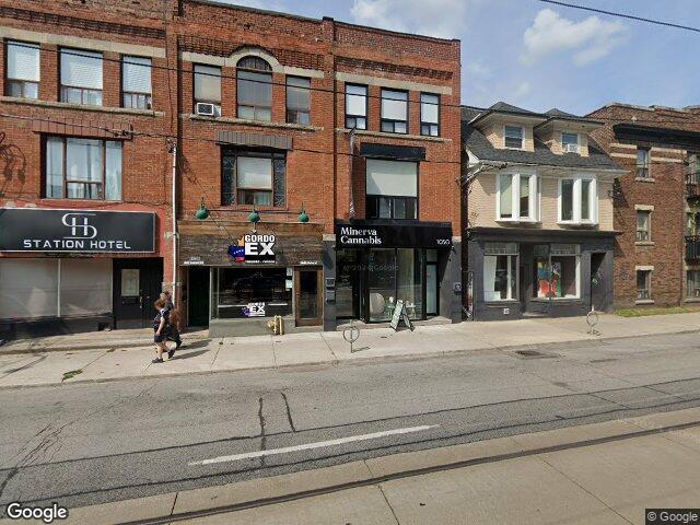 Street view for Minerva Cannabis, 1050 Bathurst St, Toronto ON