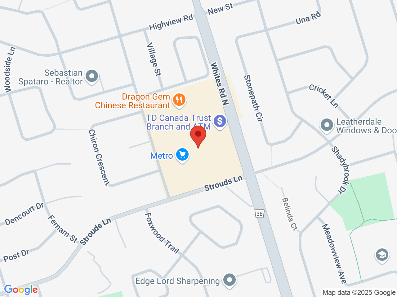 Street map for Pop's Cannabis Co., 1822 Whites Rd Unit 13, Pickering ON