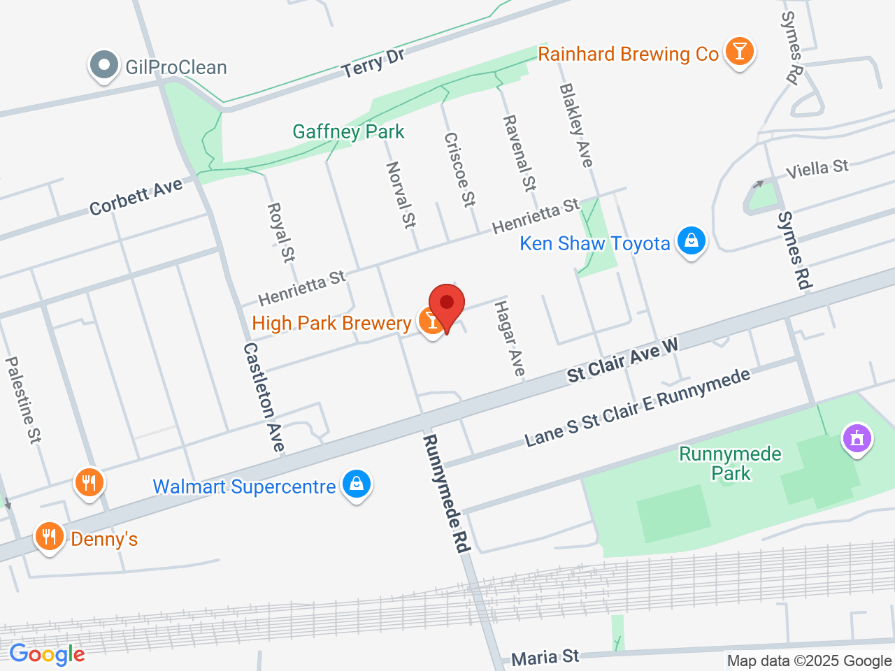 Street map for RealCan Cannabis, 831 Runnymede Rd, Toronto ON