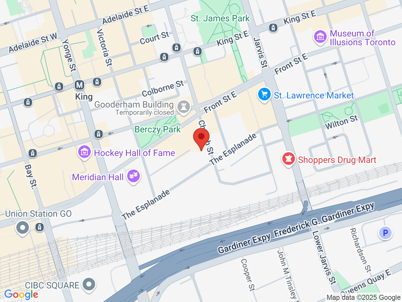 Street map for Red Rock Cannabis Co., 6 Church St, Toronto ON