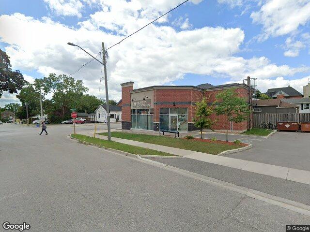 Street view for Rustic Cannabis, 122 King St E, Bowmanville ON