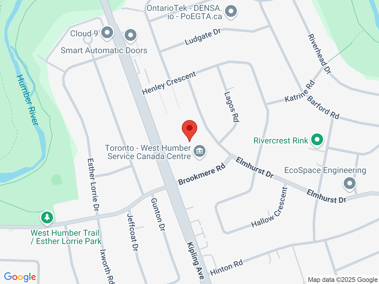 Street map for Sativa Bliss Cannabis Boutique, 2291 Kipling Ave, Etobicoke ON