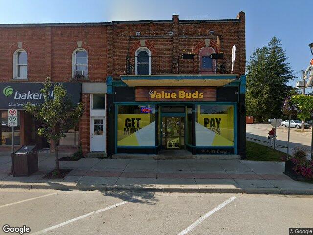 Street view for Value Buds, 100 Sykes St N, Meaford ON