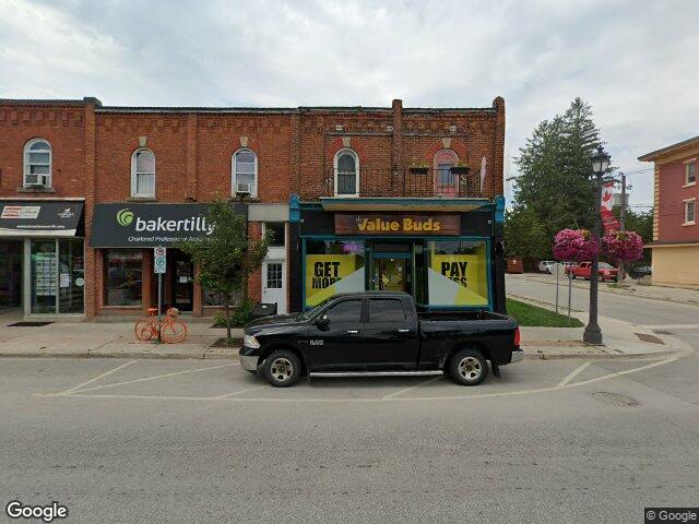 Street view for Value Buds, 100 Sykes St N, Meaford ON