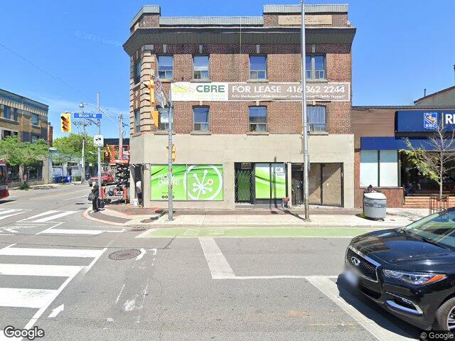 Street view for Sessions Cannabis, 978 Bloor St W, Toronto ON