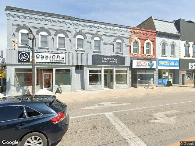 Street view for Sessions Cannabis, 206 Durham St E Unit 105, Walkerton ON