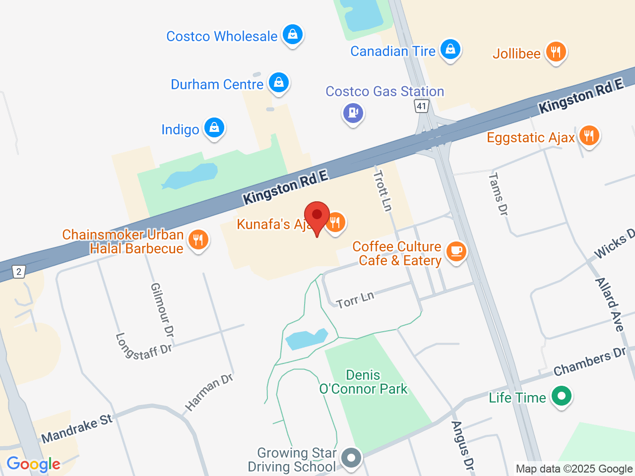 Street map for Spiritleaf, 145 Kingston Rd E #20, Ajax ON