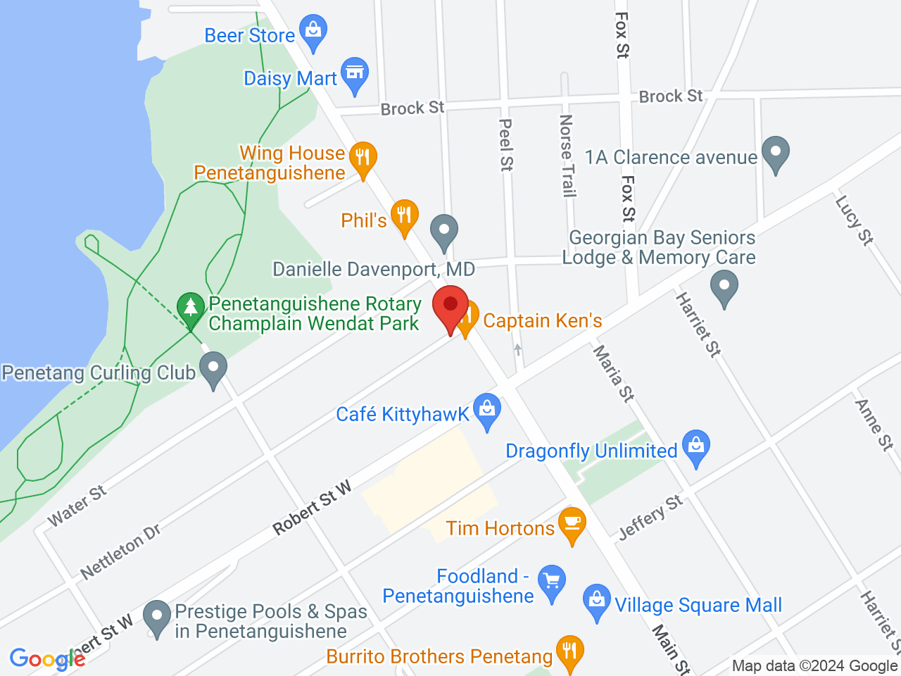 Street map for Speakeasy Cannabis, 68 Main St, Penetanguishene ON