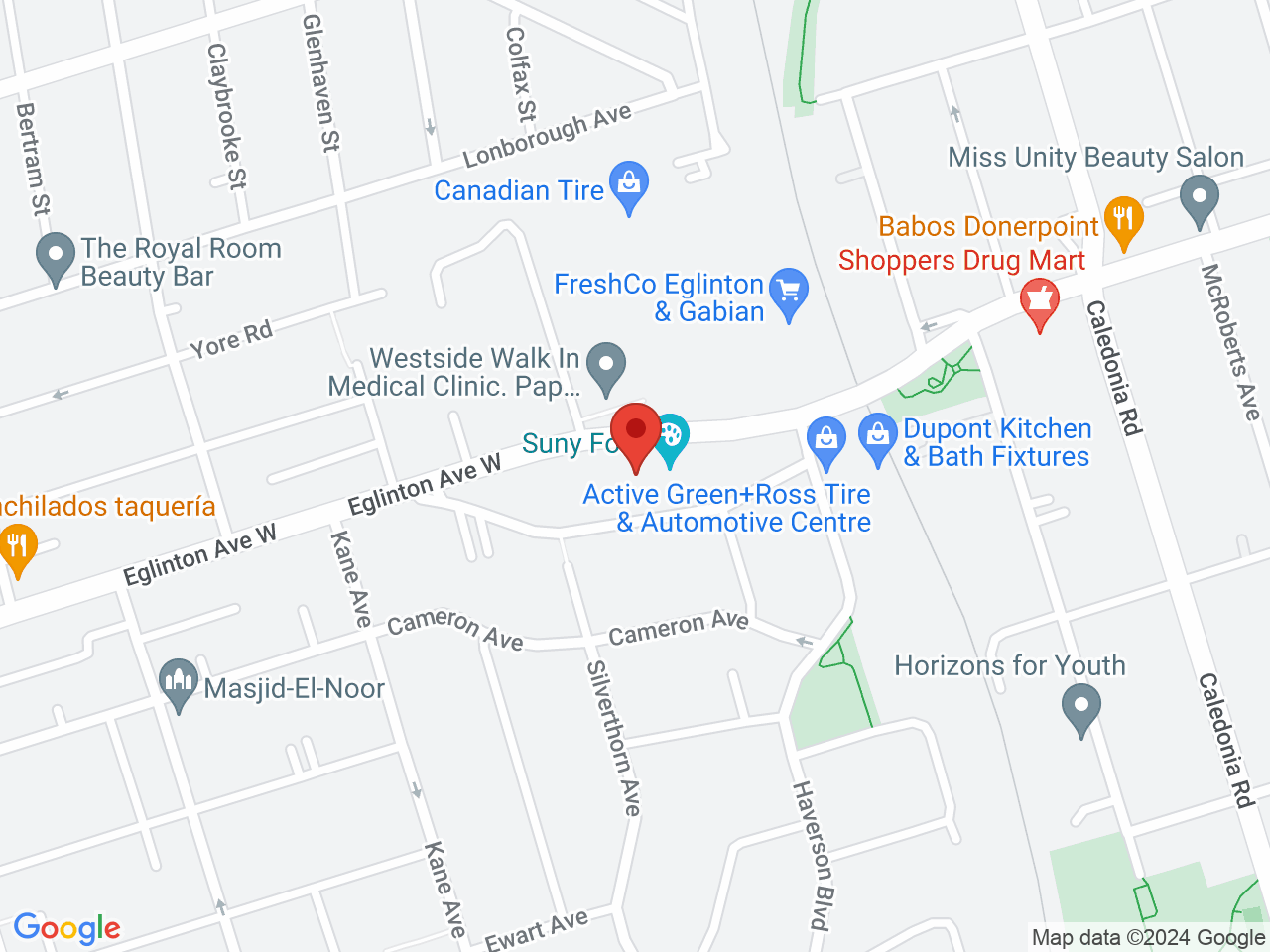 Street map for Smoke Lab Cannabis, 2427 Eglinton Ave W, Toronto ON