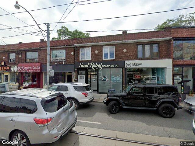 Street view for Soul Rebel Cannabis Co., 1003 Kingston Rd, Toronto ON