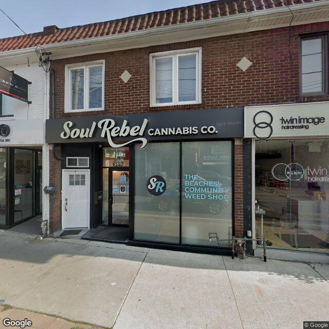 Street view for Soul Rebel Cannabis Co., 1003 Kingston Rd, Toronto ON