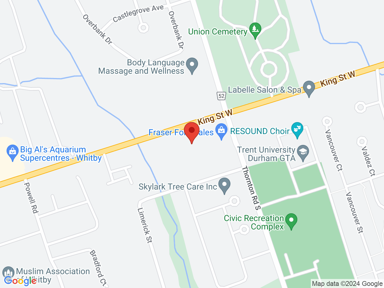 Street map for Stash & Co., 843 King St W Unit #3, Oshawa ON