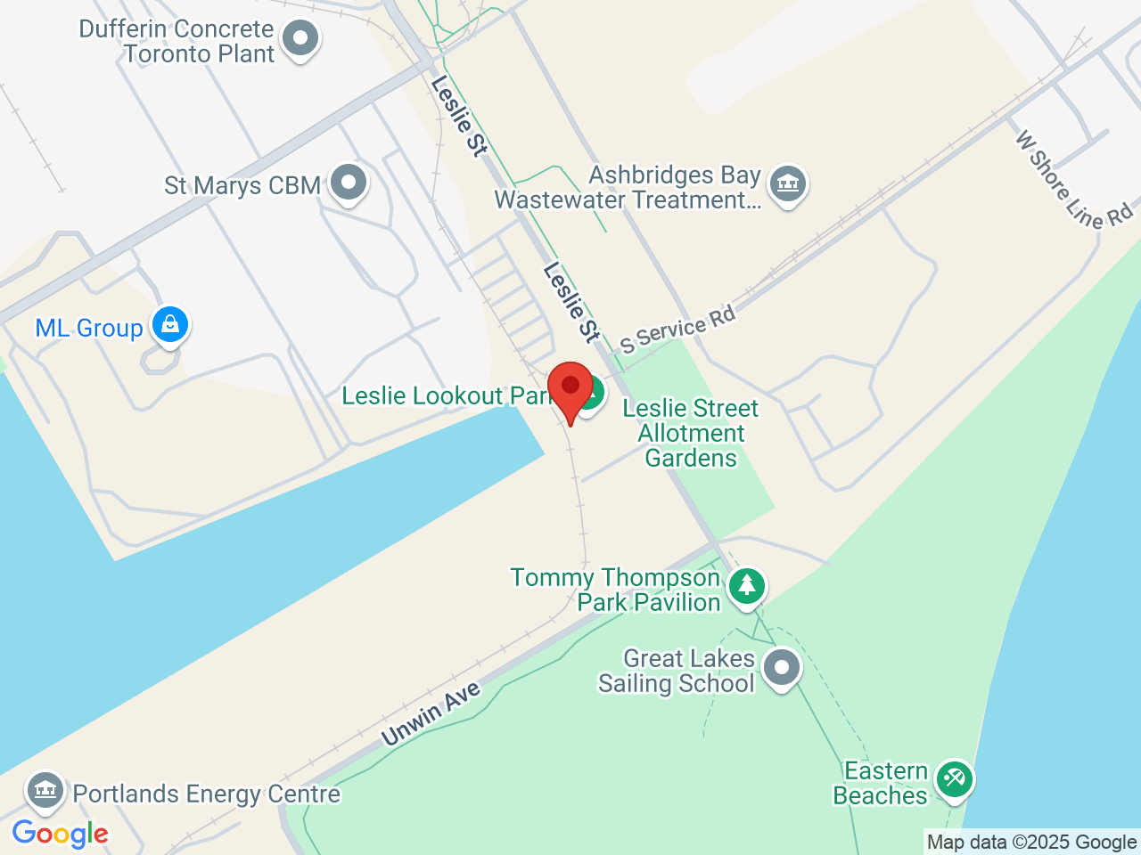 Street map for Fika Local Lakeshore, 1025 Lakeshore Blvd E, Toronto ON