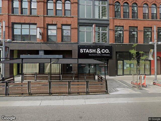 Street view for Stash & Co., 95 King St W Unit #100, Kitchener ON