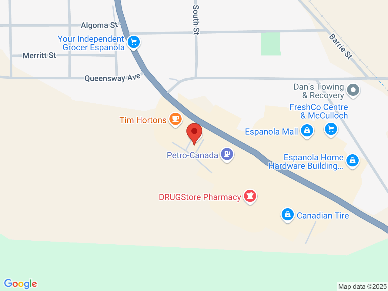 Street map for Centre St Cannabis, 721 Centre St Unit 4, Espanola ON