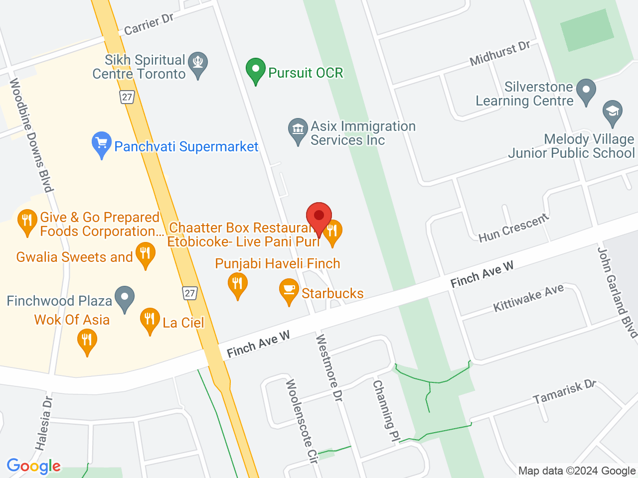 Street map for Terps & Rec Cannabis, 127 Westmore Dr, Etobicoke ON