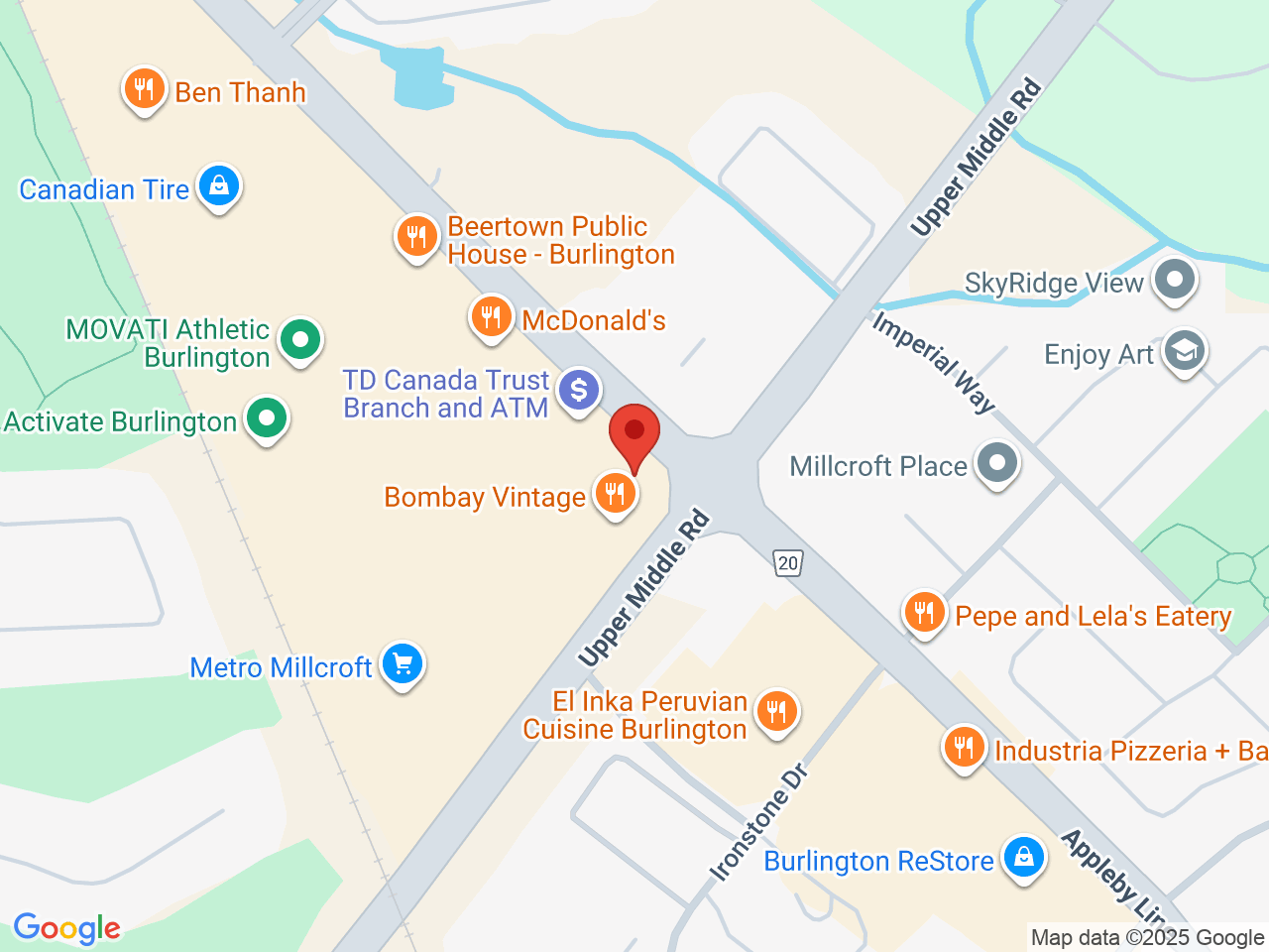 Street map for Hunny Pot Cannabis, 2000 Appleby Line, Burlington ON