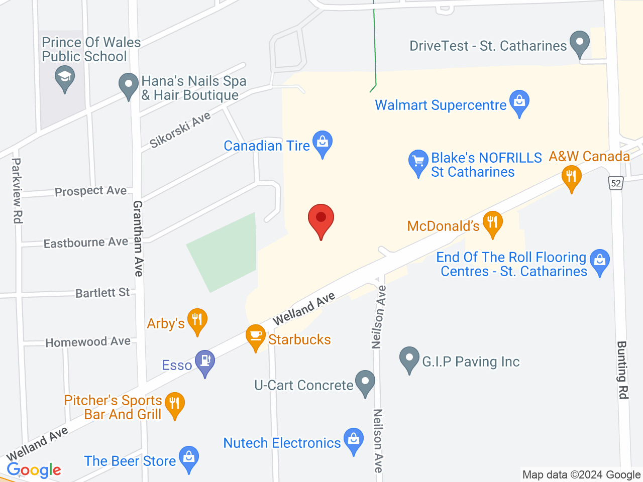 Street map for Hunny Pot Cannabis, 495 Welland Ave, St Catharines ON