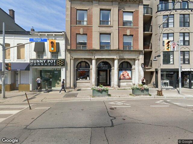 Street view for Hunny Pot Cannabis, 1166 Yonge St, Toronto ON