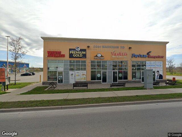 Street view for The Leaf Collection Inc., 3331 Markham Rd., Scarborough ON