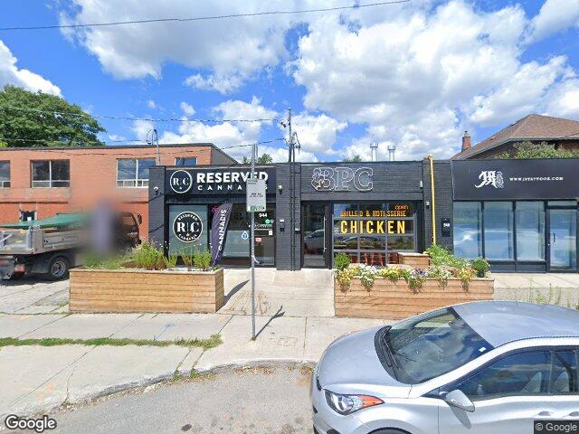Street view for Reserved Cannabis Queensway, 944 The Queensway, Etobicoke ON