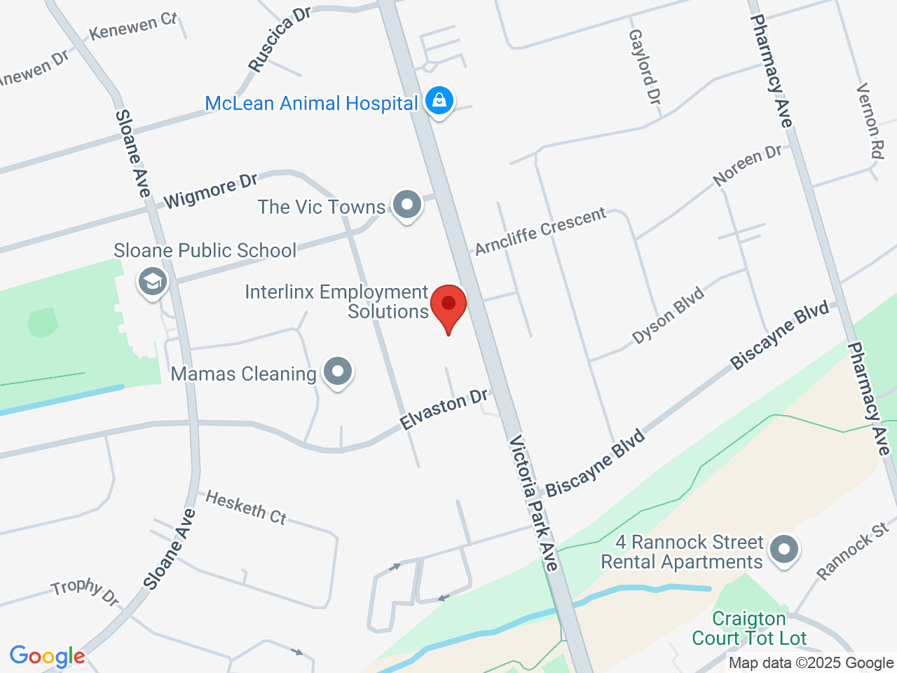 Street map for Spot420 The Cannabis Store, 1646 Victoria Park Ave Unit 8, North York ON