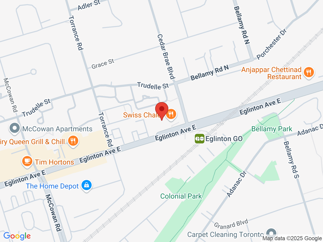 Street map for Stok'd Cannabis, 2978 Eglinton Ave E Unit 1, Scarborough ON