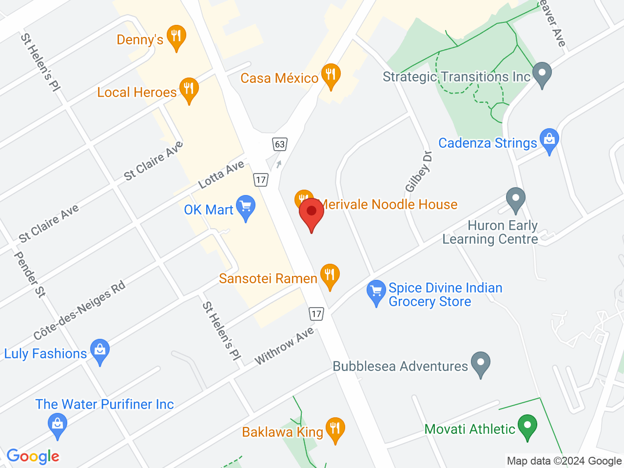 Street map for Uncle Herbs Cannabis, 1527 Merivale Rd, Nepean ON