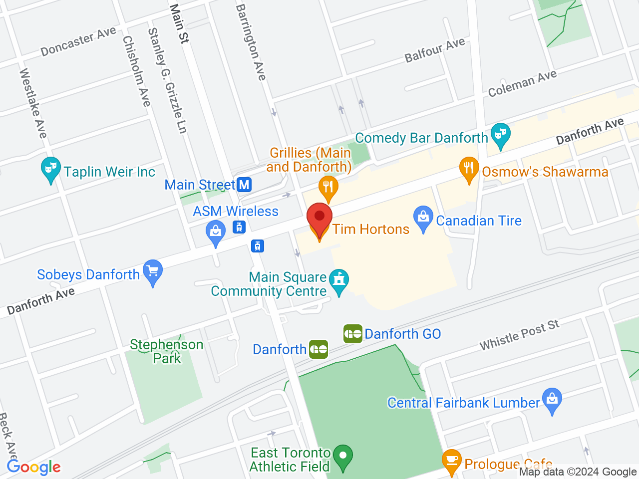 Street map for Value Buds, 2575 Danforth Ave, Toronto ON