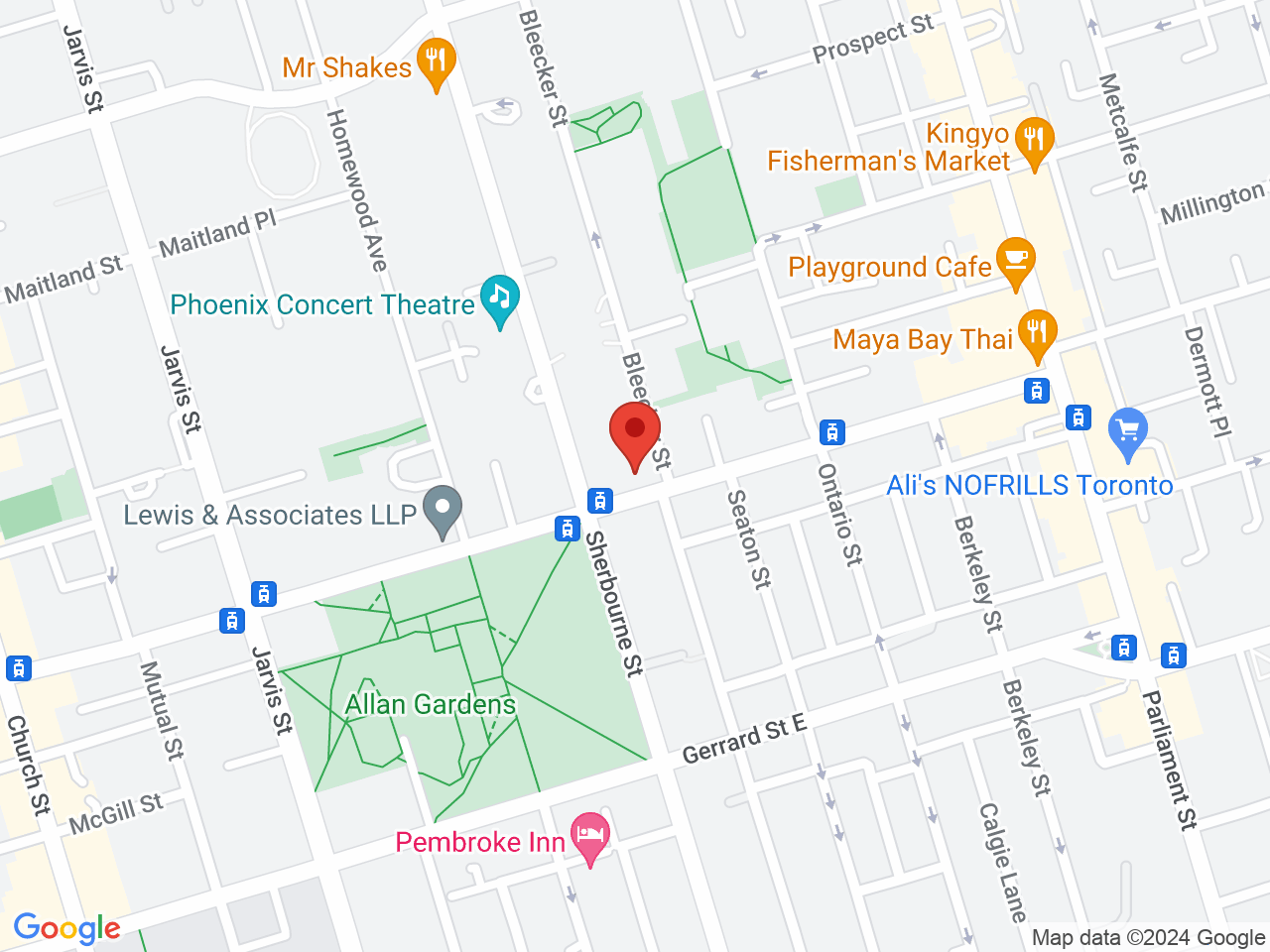 Street map for Vertie Cannabis, 180 Carlton St, Toronto ON