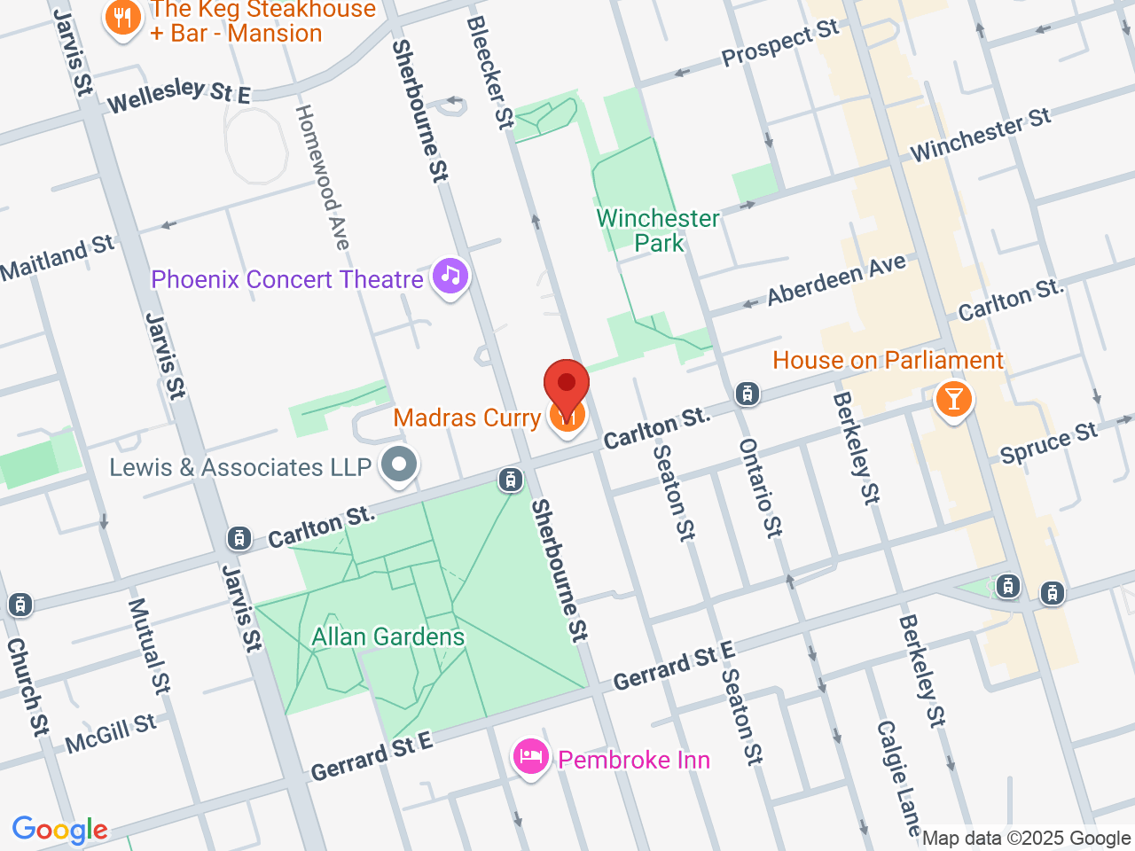 Street map for Vertie Cannabis, 180 Carlton St, Toronto ON