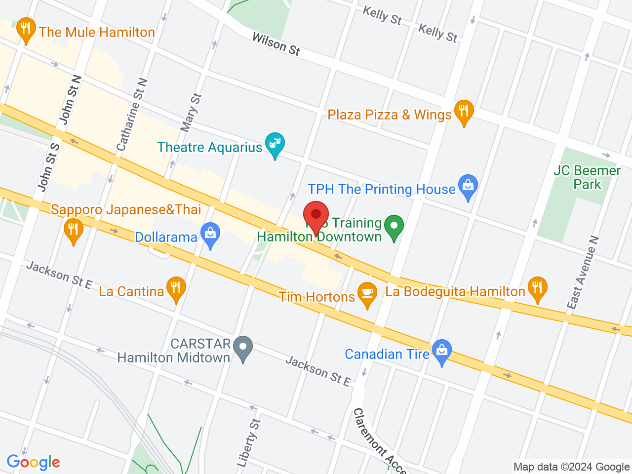 Street map for Village Cannabis Co., 275 King St E, Hamilton ON