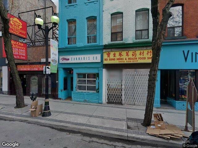 Street view for Village Cannabis Co., 275 King St E, Hamilton ON