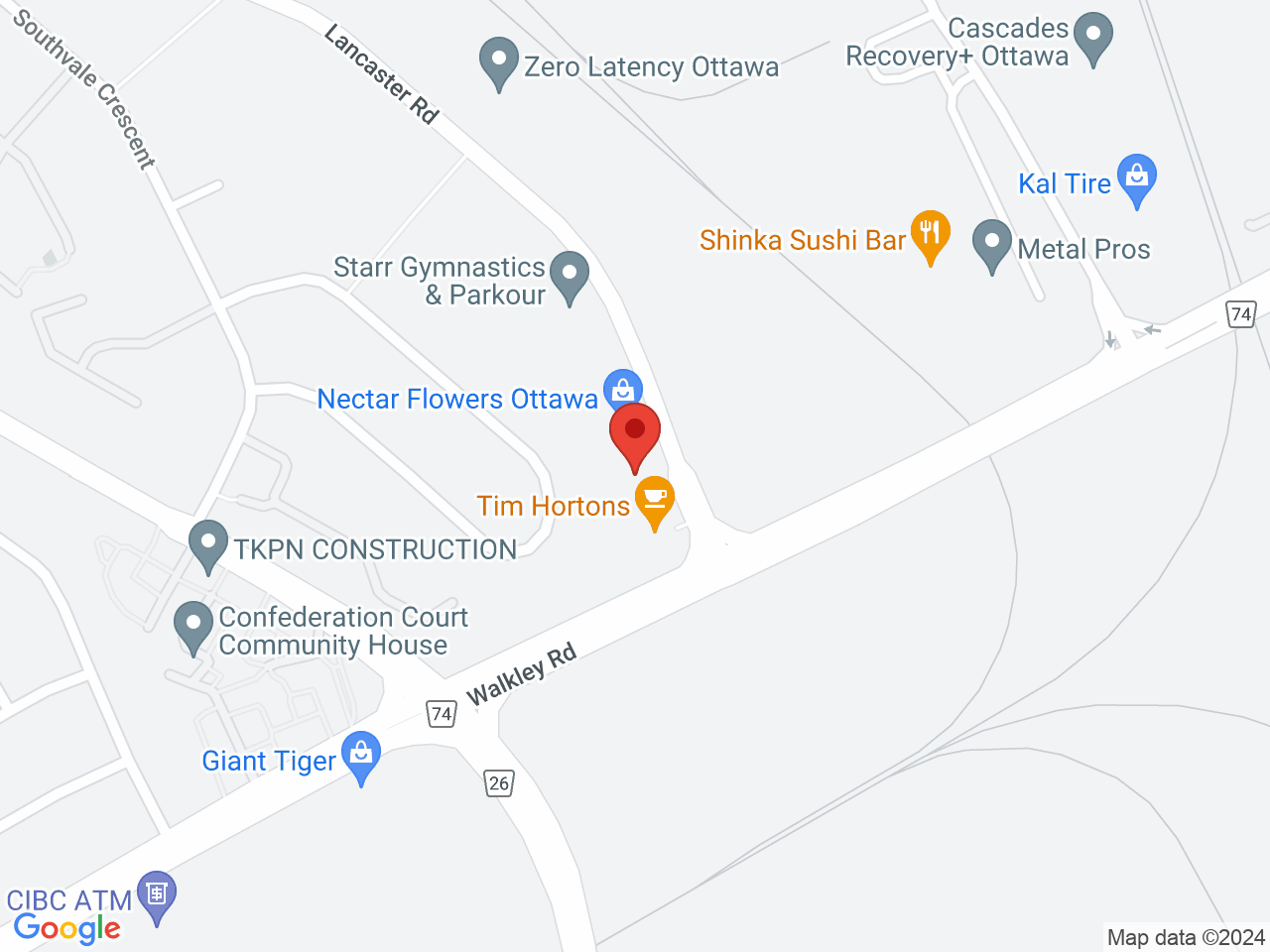 Street map for Pakalolo Lancaster Rd., 2786A Lancaster Rd, Ottawa ON