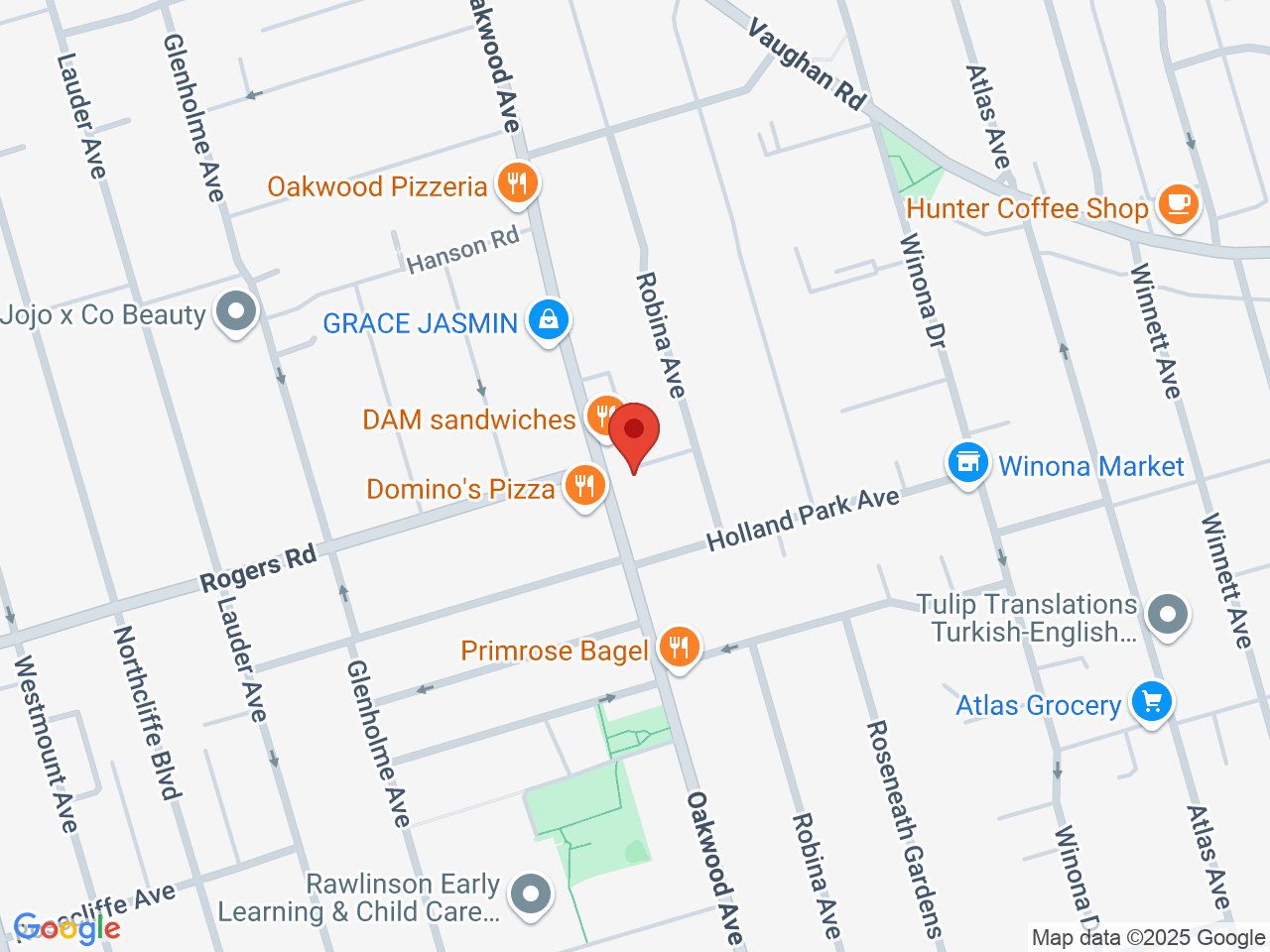 Street map for Weedjar, 355 Oakwood Ave, Toronto ON