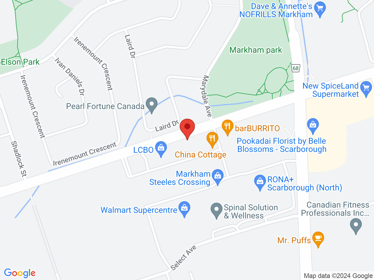 Street map for Your Local Cannabis, 5981 Steeles Ave E Unit 104, Scarborough ON
