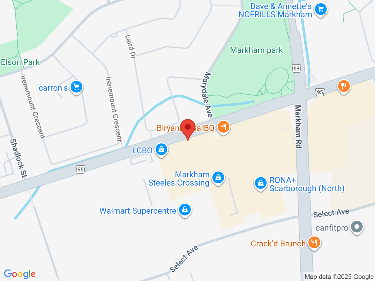 Street map for Your Local Cannabis, 5981 Steeles Ave E Unit 104, Scarborough ON