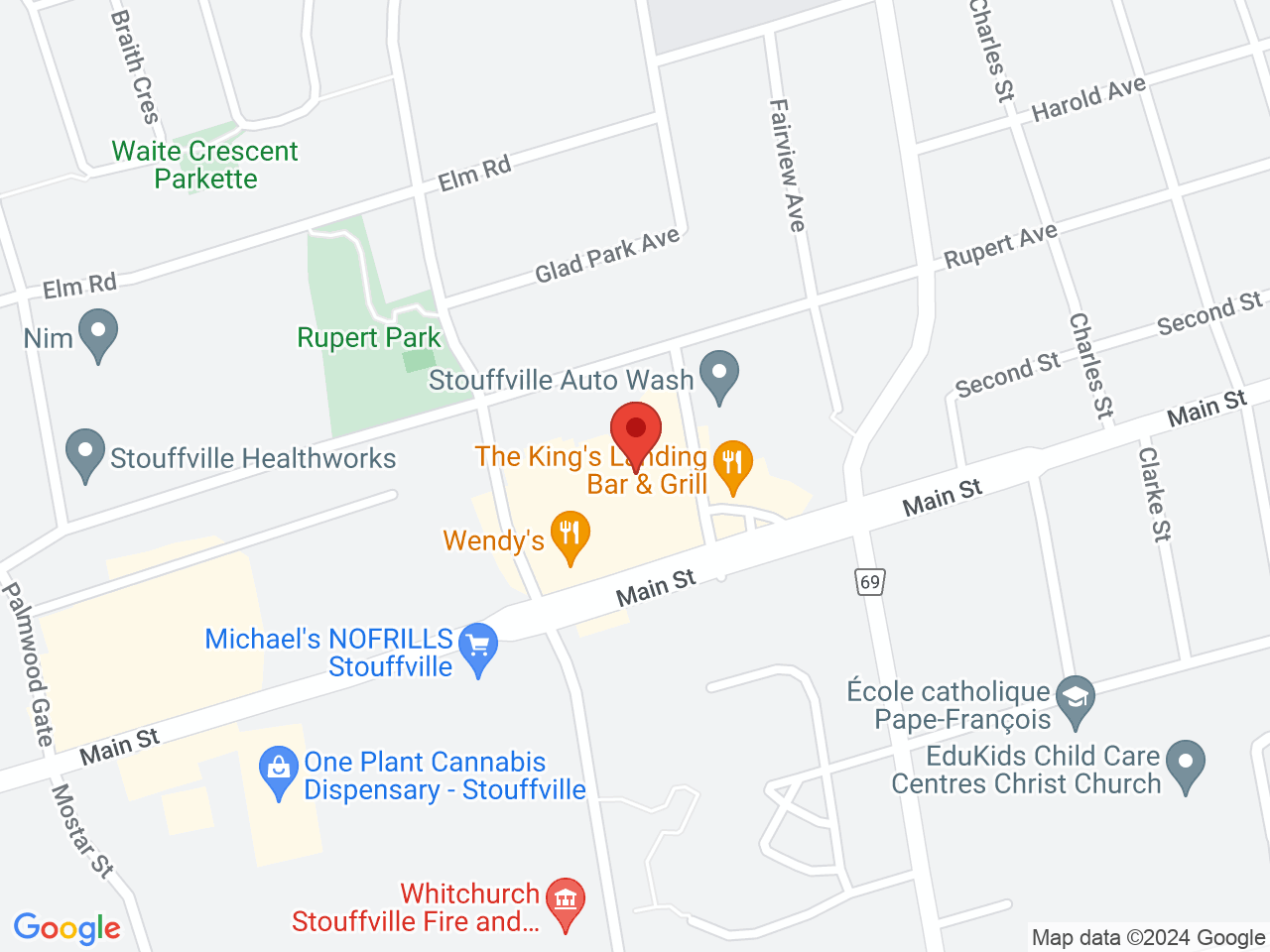 Street map for Your Local Cannabis, 5892 Main St Unit 301, Stouffville ON