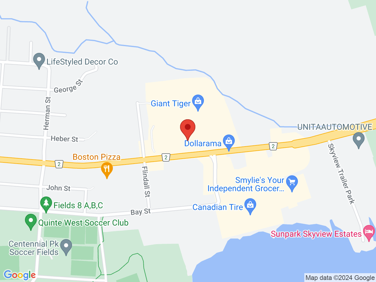 Street map for Your Local Cannabis, 266 Dundas St E, Trenton ON