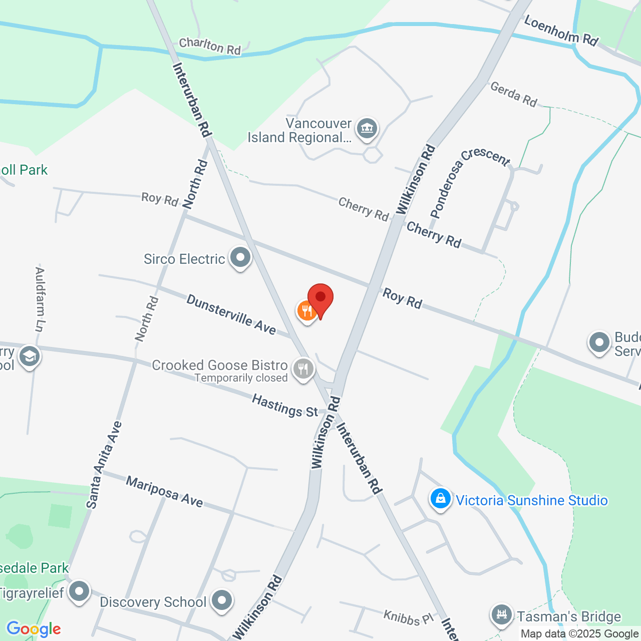 Street map for Rise Cannabis, 4144 Wilkinson Rd #4, Victoria BC