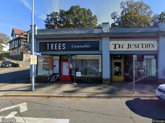 Street view for Trees Cannabis, 1545 Fort St, Victoria BC