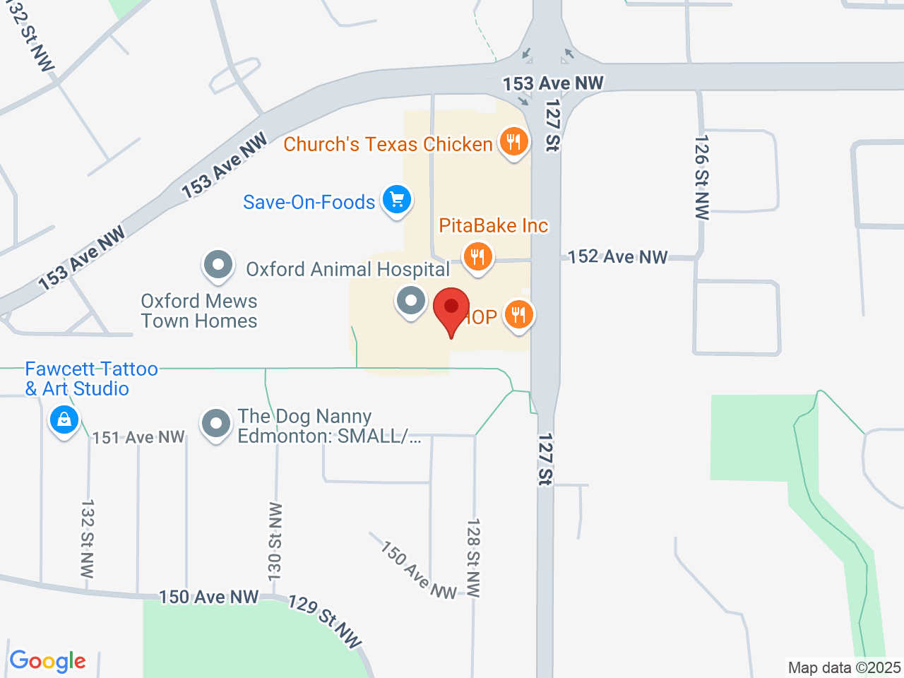 Street map for Cannabis Discounter, 15150 127 Street NW, Edmonton AB