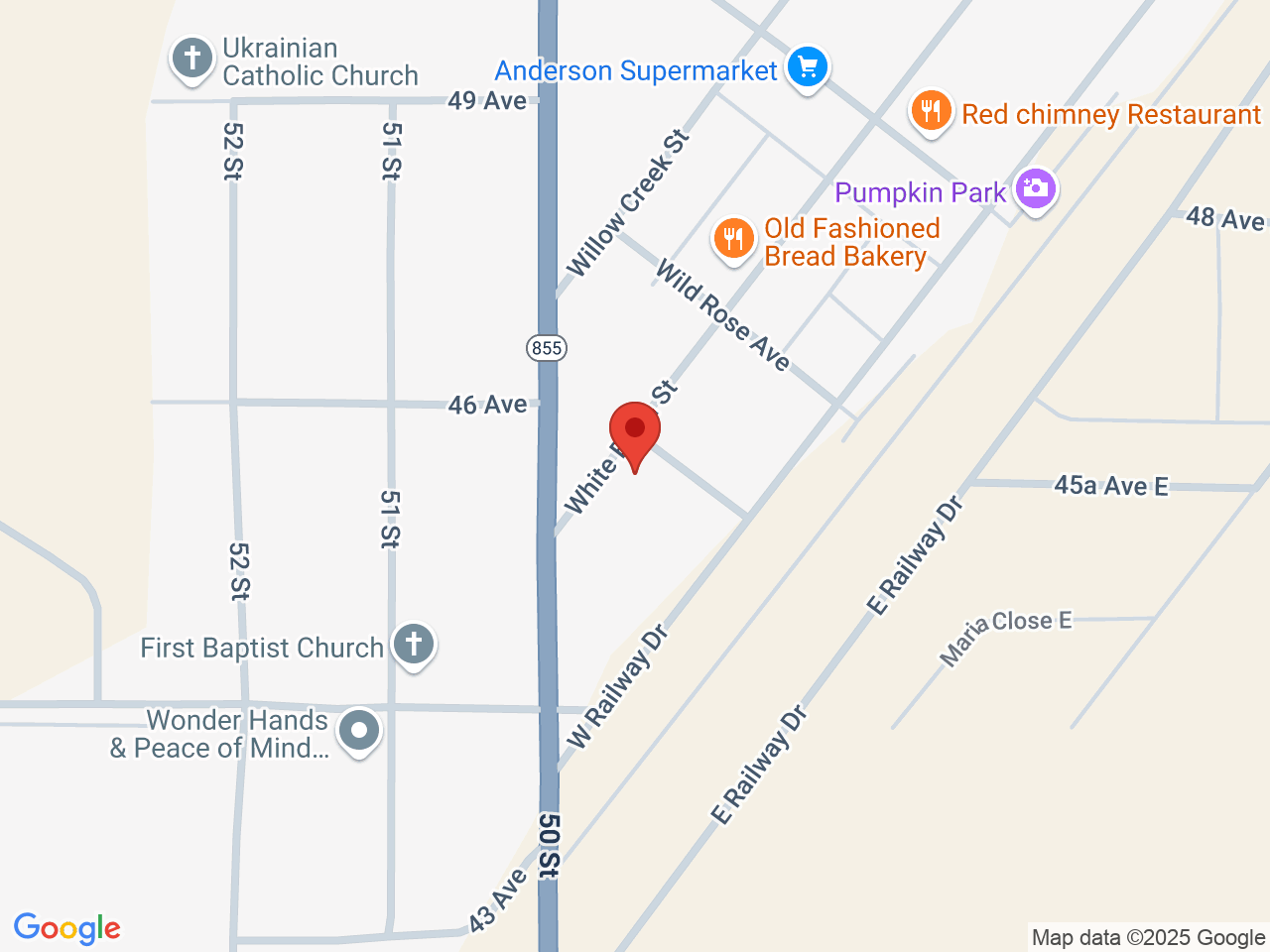 Street map for Equilibrium Cannabis, 35B White Earth St, Smoky Lake AB