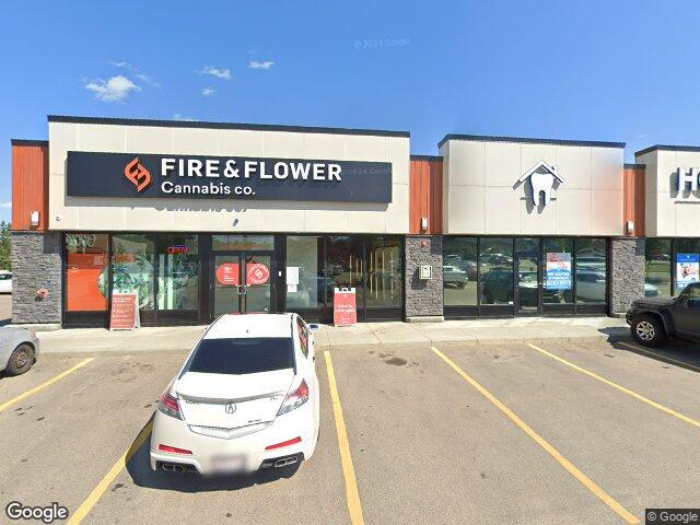 Street view for Fire & Flower Cannabis Co. Terwillegar, 2412 Rabbit Hill Rd NW, Edmonton AB