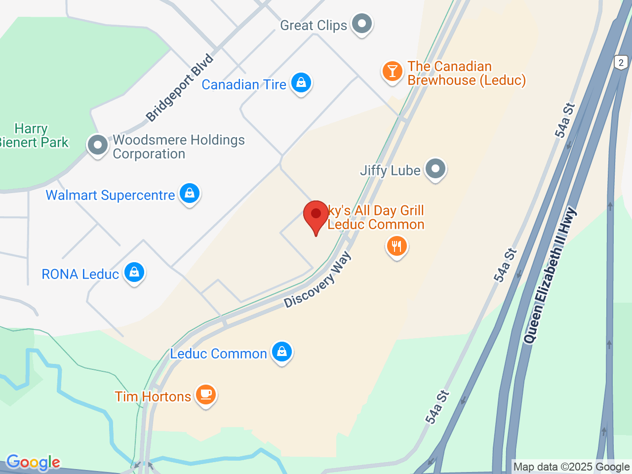 Street map for Firestone Cannabis, 4-5310 Discovery Way, Leduc AB