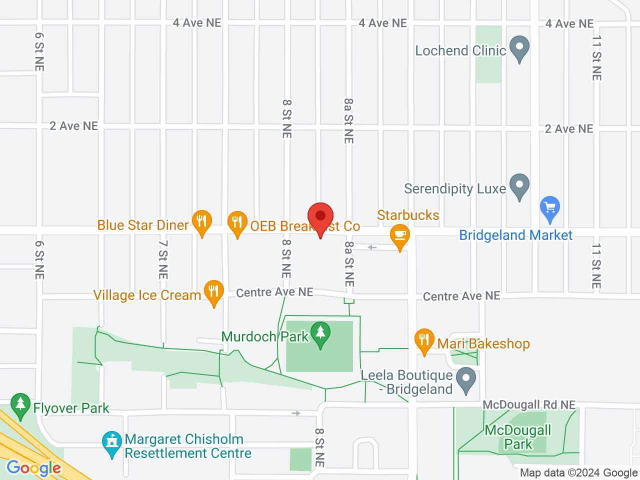 Street map for FOUR20, 917 1 Ave NE, Calgary AB
