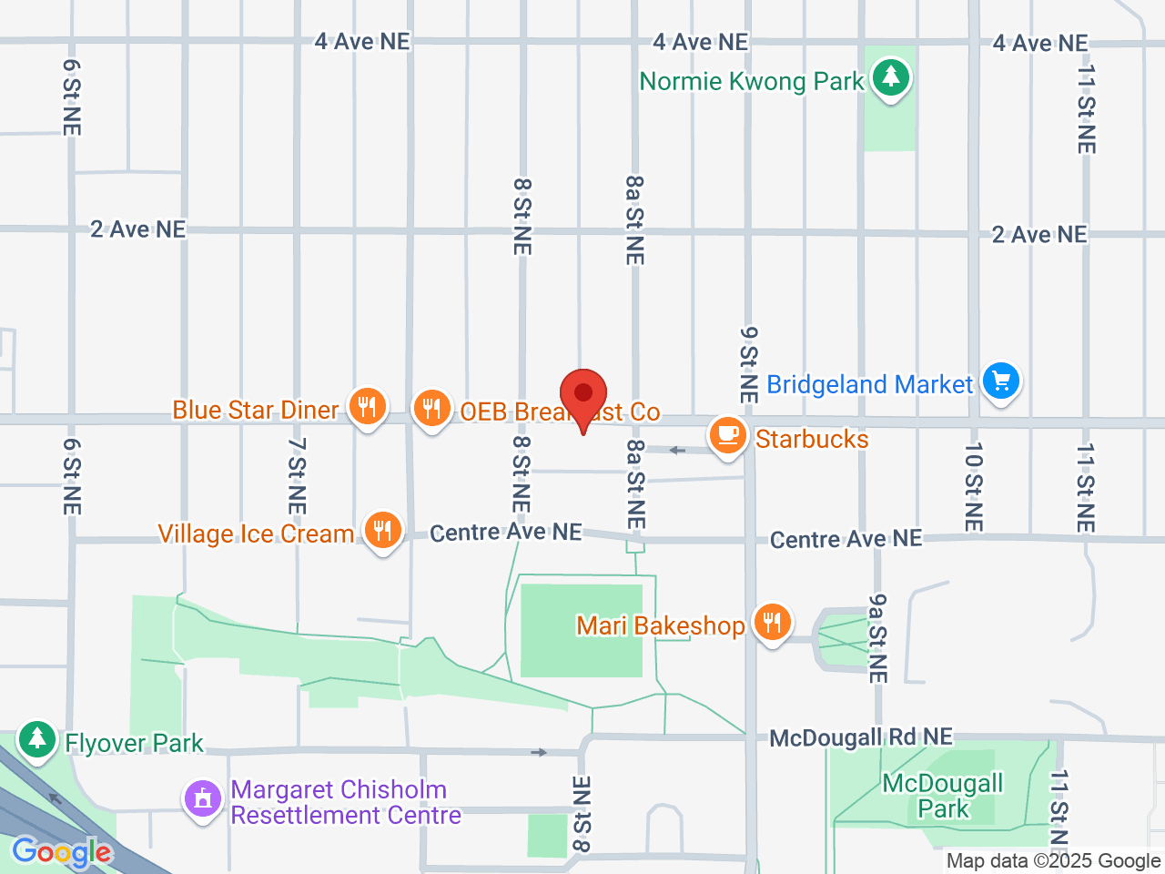 Street map for FOUR20, 917 1 Ave NE, Calgary AB