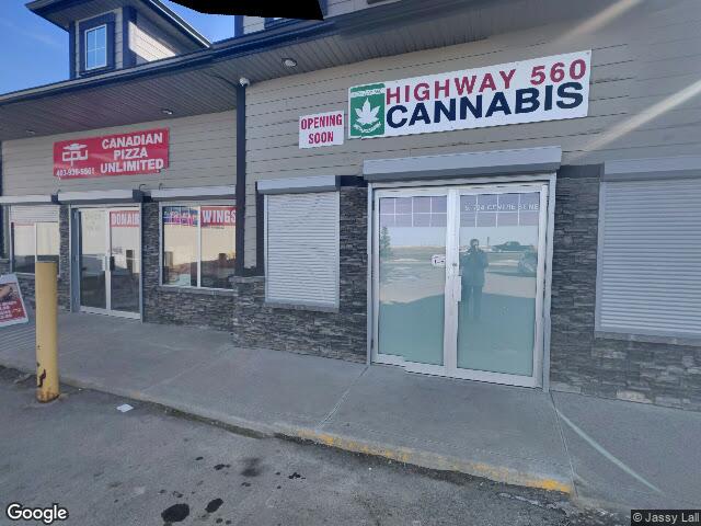 Street view for Highway 560 Cannabis, 724 Centre St #5, Langdon AB