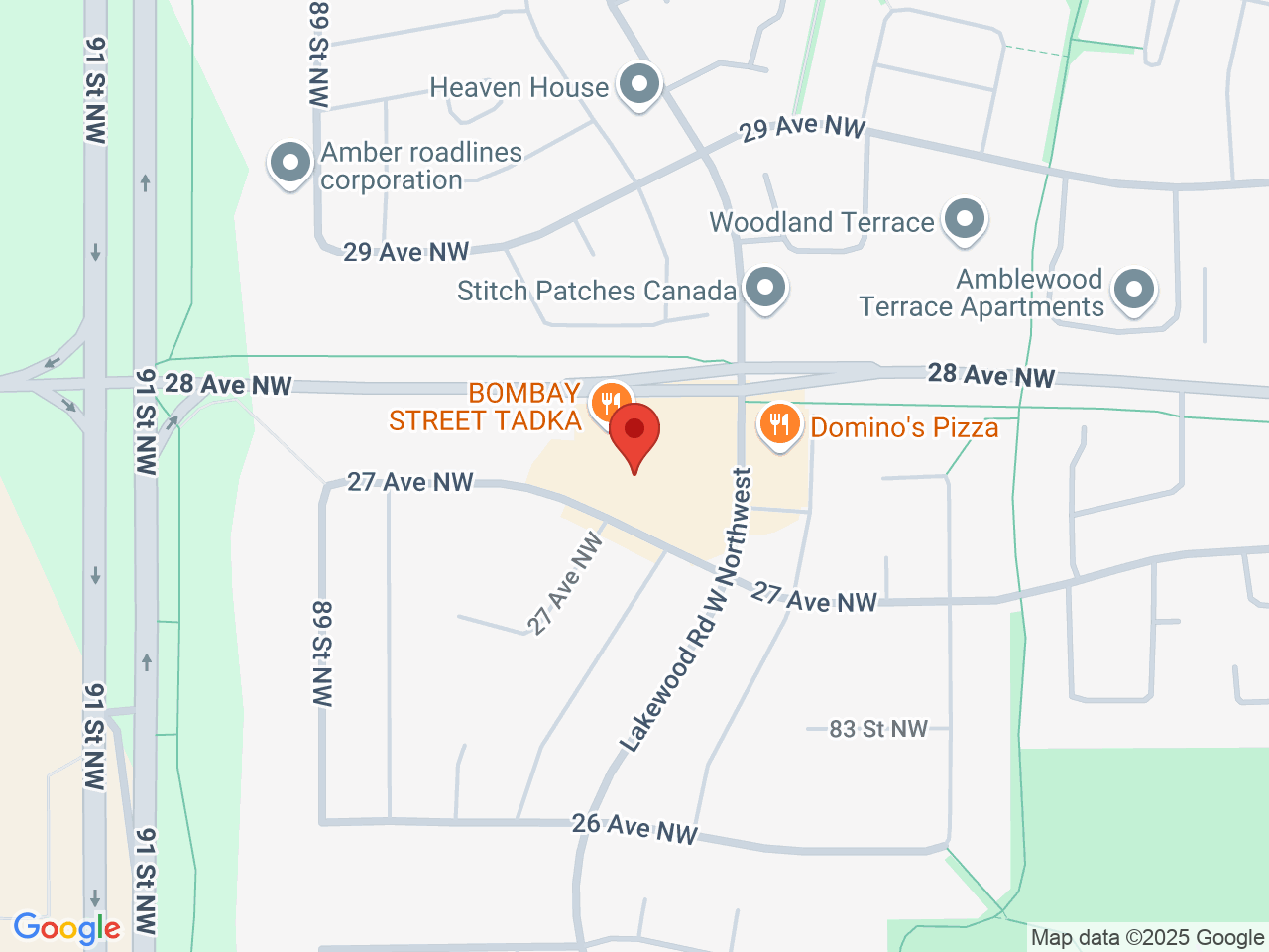 Street map for Lakewood Cannabis, 1525 Lakewood Rd West NW, Edmonton AB