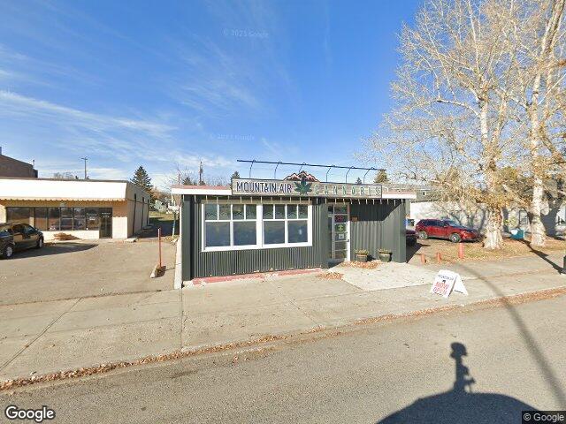 Street view for Mountain Air Cannabis, 132 Main Street NW, Turner Valley AB